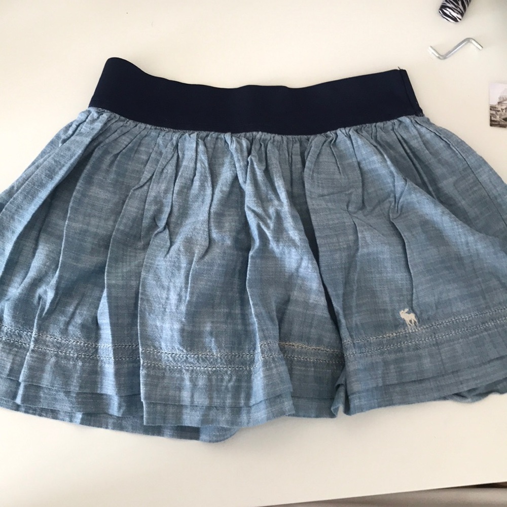Blue Abercrombie and Fitch banded mini skirt